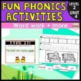 Fun Phonics Activities for Unit 4 - Exit Tickets, Trick Wo