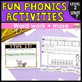 Fun Phonics Activities for Unit 7 - Exit Tickets, Trick Wo