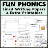 Fun Phonics | Extra Printables & Lined Writing Papers