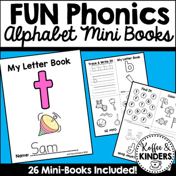 Preview of Fun Phonics Foldable Letter Books | Alphabet Books