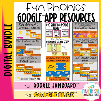 Preview of Fun Phonics Google™ Digital Resources | BUNDLE