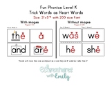 Fun Phonics Kindergarten Aligned Word Wall (3"x5") - Trick