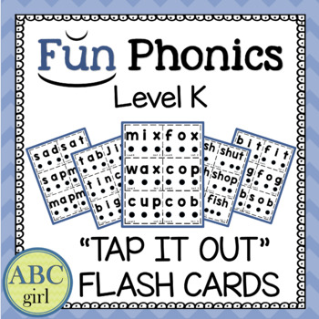 Preview of FUN PHONICS Kindergarten Level K CVC Flash Cards