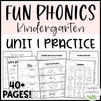 Preview of Fun Phonics | Kindergarten | Unit 1 Practice