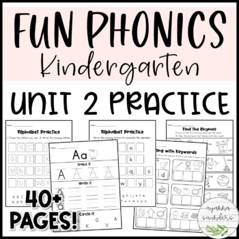 Preview of Fun Phonics | Kindergarten | Unit 2 Practice