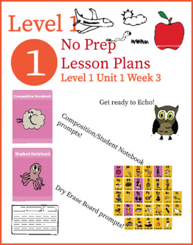 Preview of Fun Phonics Lesson Plans/ Level 1 / Unit 1 / Week 3 Interactive Slides