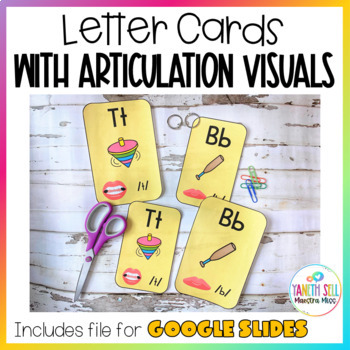 Preview of Fun Phonics Letter Cards with Articulation Visuals