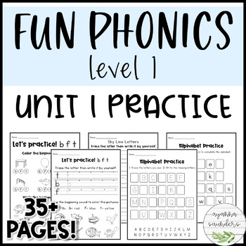 Preview of Fun Phonics | Level 1 | Unit 1 Practice
