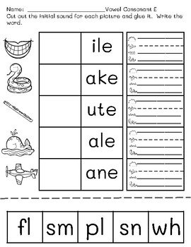 Fun Phonics: Level 1 Unit 11 Vowel Consonant E by Claire Smalley