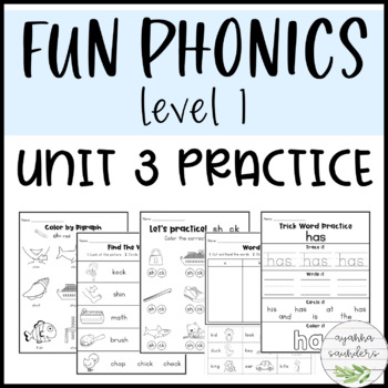 Preview of Fun Phonics | Level 1 | Unit 3 Practice