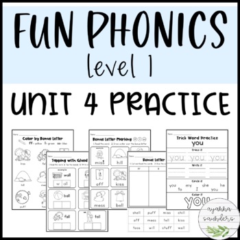 Preview of Fun Phonics | Level 1 | Unit 4 Practice