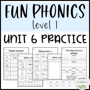 Preview of Fun Phonics | Level 1 | Unit 6 Practice