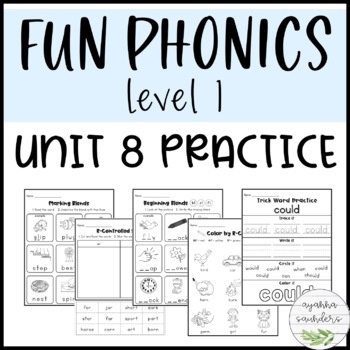Preview of Fun Phonics | Level 1 | Unit 8 Practice