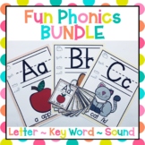 Fun Phonics Level K BUNDLE Letter Keyword Sound 8.5" X 11"