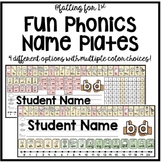 Fun Phonics Name Plates