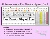 Fun Phonics Name Tags - Fun Phonics Aligned Font