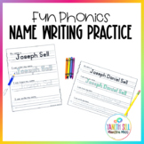 Fun Phonics Name Writing Editable Worksheets