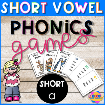 Preview of Fun Phonics | Short Vowel Game for short A | Onset and rime 