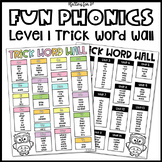 Fun Phonics Trick Word Wall: Level 1