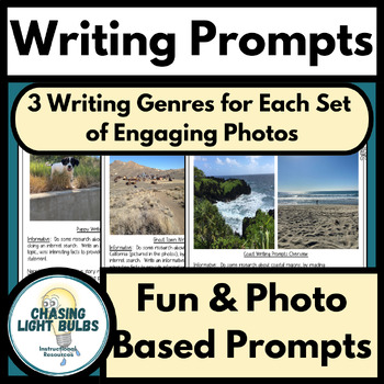 Preview of Fun Photo Based Writing Prompts - Informative, Narrative, and Opinion