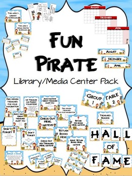 Preview of Fun Pirate Library/Media Center Pack