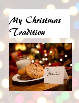 Preview of Fun Poetry "My Christmas Tradition" poem