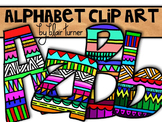Fun Printed Alphabet Clip Art