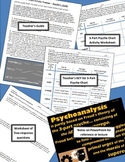 Psychology - Fun Activity - Freud's 3-Part Psyche - Id, Eg