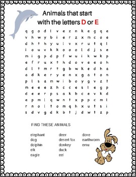 fun animal word searches bundle of 11 animal word search puzzles