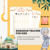 Fun Ramadan Tracker Prayer Fasting Motivation Quran Muslim