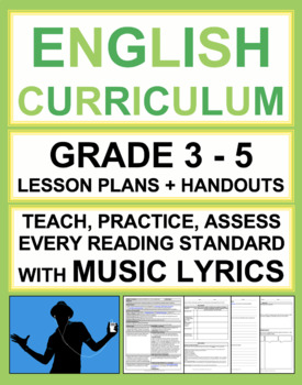Preview of Fun Reading Activities and ELA Lessons! Music to Teach Reading Skills! Bundle