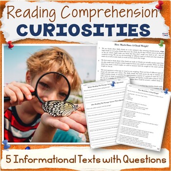 Preview of Reading Comprehension Passages and Questions Middle School Prep - Curiosities