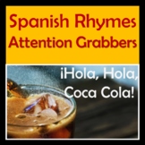 Fun Rhyme for the Beginning of Spanish Class!