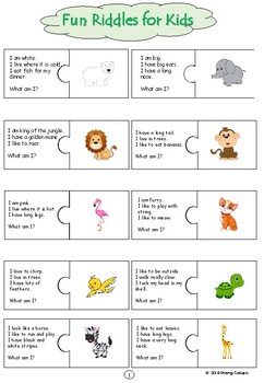 fun riddles for kids by the inseparable duo teachers pay teachers