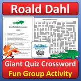 Fun Roald Dahl Activity Giant Quiz Crossword Puzzle