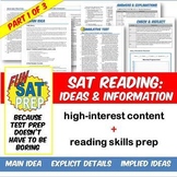 Fun SAT Prep Reading: Main Idea, Explicit Details, & Impli