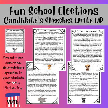 Preview of Fun School Elections: Candidates Speeches: Write Ups