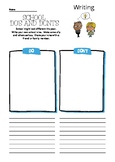 Fun School Rules Writing Activity- to go with School Coron