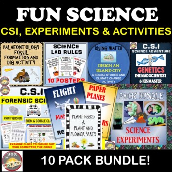 Preview of Fun Science Activities Middle School & Upper Elementary Bundle: Experiments, CSI