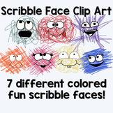 Fun Scribble Face Clipart