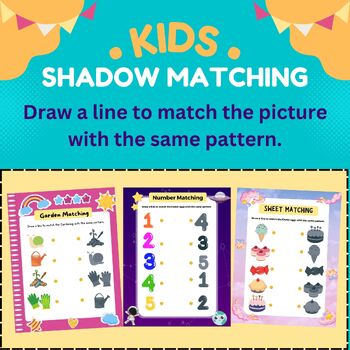 Preview of Fun Shadow Matching Activities Educational Game for Kids 4-8 years
