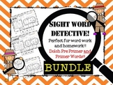 Sight Word Detective Bundle No Prep Practice Dolch Pre Pri