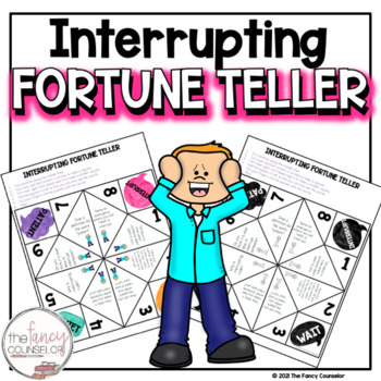 Preview of Fun Social Skills Interrupting Impulsivity Fortune Teller Extension Activity