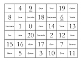 Fun Spanish 0-20 Numbers Memory Game (Números 0-20 Memoria)