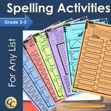 Fun Spelling Activities for Any List | Print or Digital