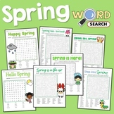 Fun Spring Break Word Search Puzzle Vocabulary March Activ