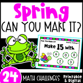 Fun Spring Math Activities - Can You Make It? Math Game Ch
