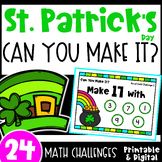 Fun St. Patrick's Day Math Activities - Can You Make It? M