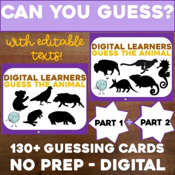 Guess The Animal Teaching Resources | TPT