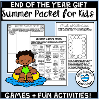 Preview of Summer Packet for 4th 5th to 6th Grade